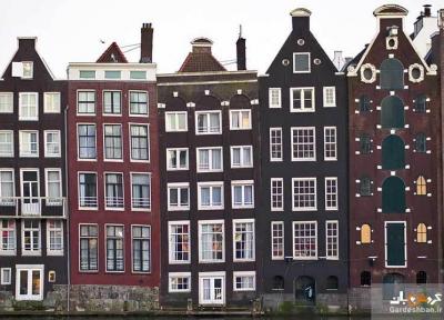 تاریخچه ای مختصر درباره خانه های باریک کانال آمستردام، عکس