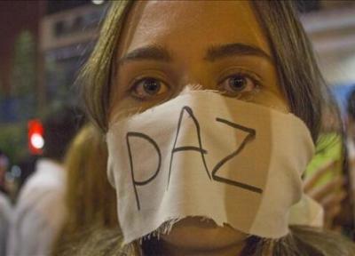 هزاران تن از مردم کلمبیا علیه خشونت راهپیمایی سکوت برگزار کردند